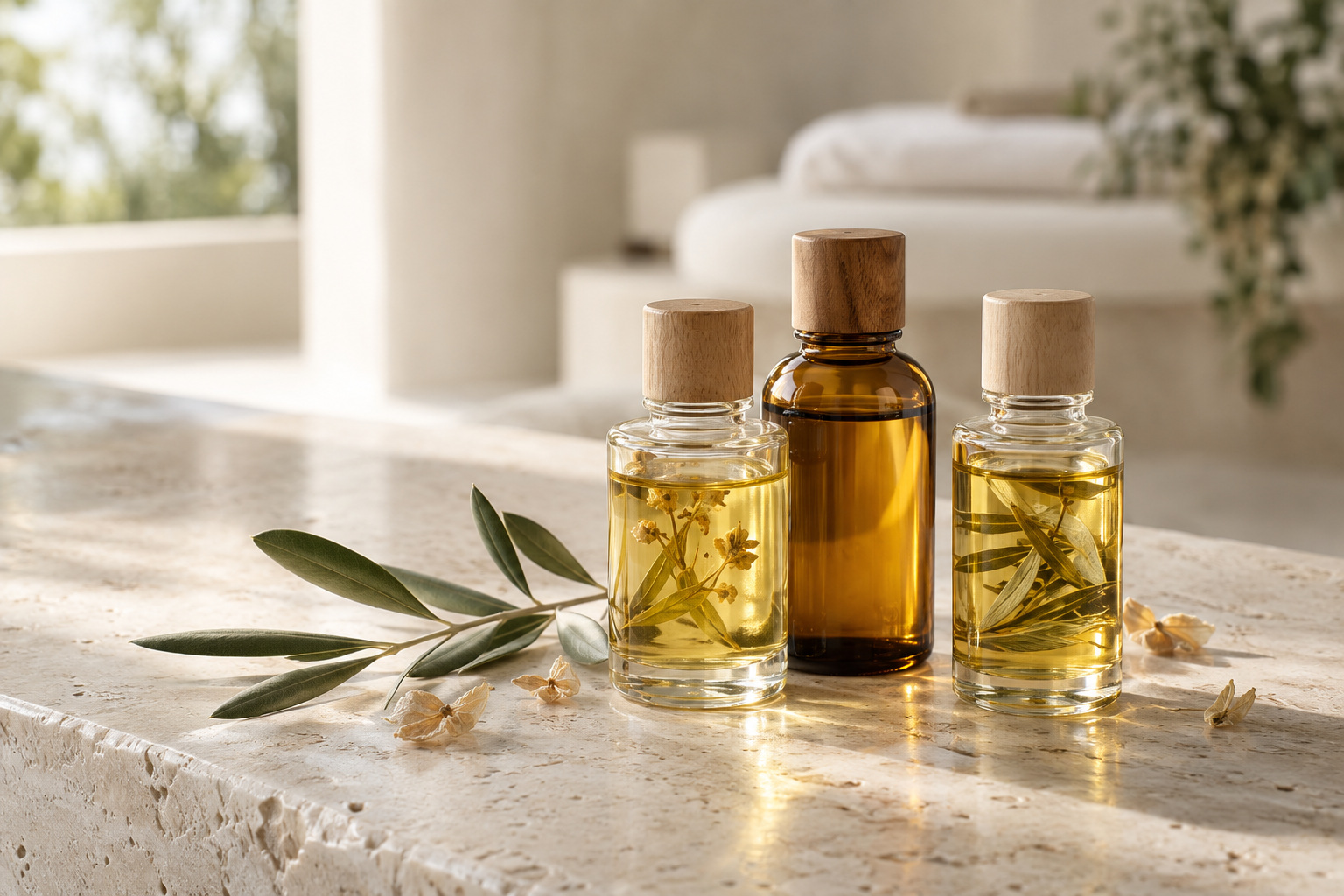 Aceites botánicos para el ritual Head Spa