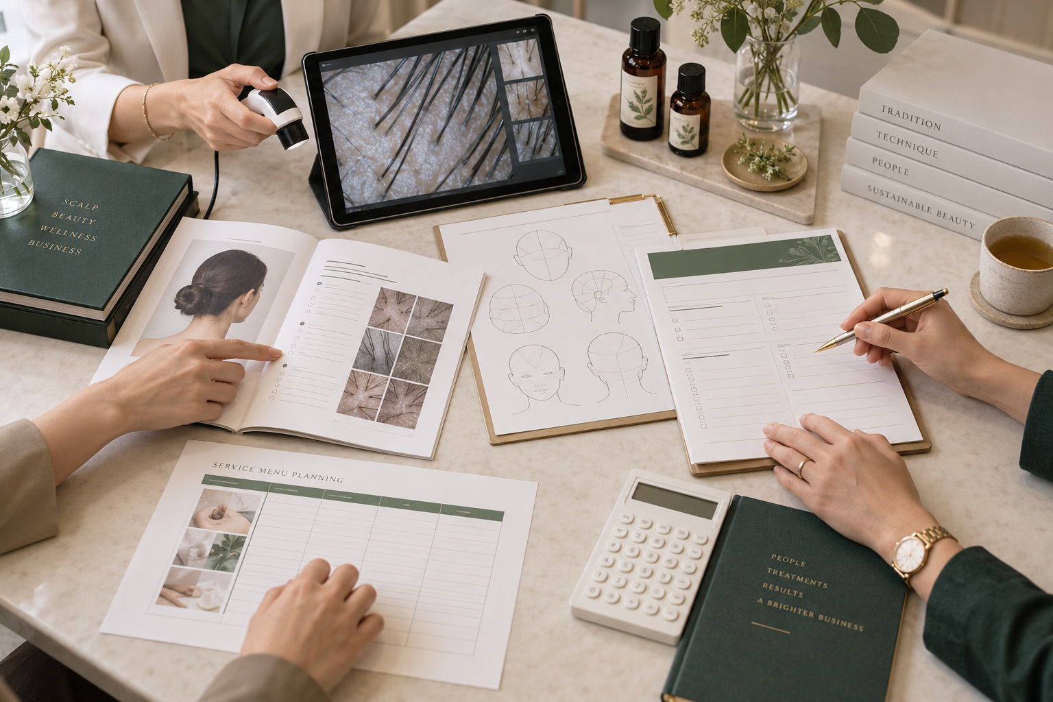 Diagnóstico capilar y documentación personalizada